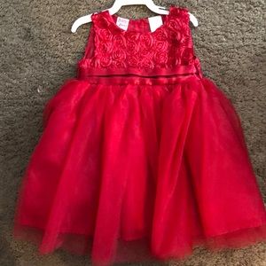 6-9 month, beautiful red dress for formal event.